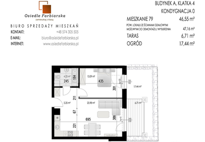 Mieszkanie w inwestycji: Osiedle Farbiarska