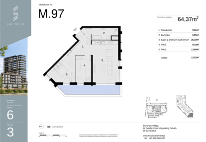Mieszkanie w inwestycji: Sky Trust etap II