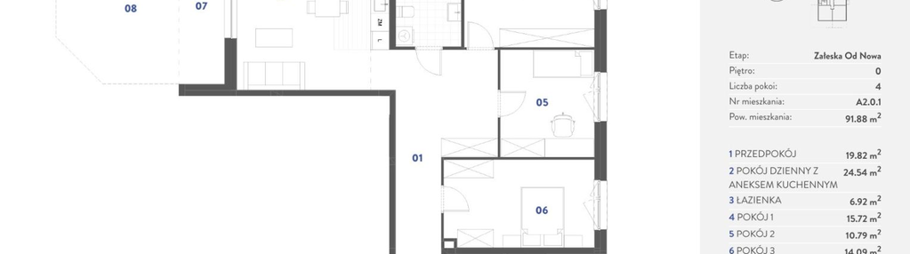 Mieszkanie w inwestycji: Mieszkaj w Mieście - Załęska od Nowa