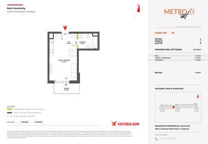 Mieszkanie w inwestycji: Metro Art 13