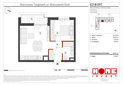 Mieszkanie w inwestycji: Warszawski Świt etap XI