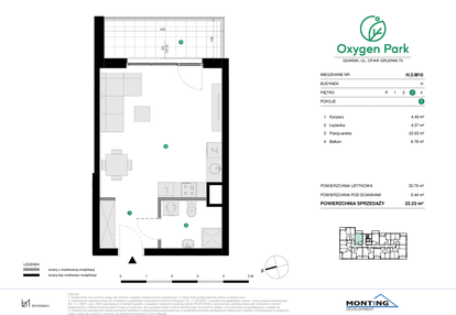 Mieszkanie w inwestycji: Oxygen Park etap III