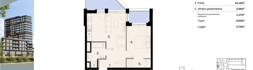 Mieszkanie w inwestycji: Sky Trust etap II - Apartamenty inwestycyjne