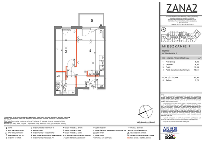 Mieszkanie w inwestycji: Zana 2