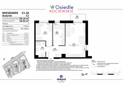 Mieszkanie w inwestycji: Osiedle Kociewskie etap III