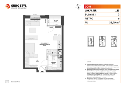 Mieszkanie w inwestycji: DOKI etap II (bud. G)