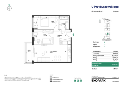 Mieszkanie w inwestycji: U Przybyszewskiego etap 4