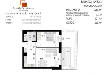 Mieszkanie w inwestycji: Osiedle Farbiarska