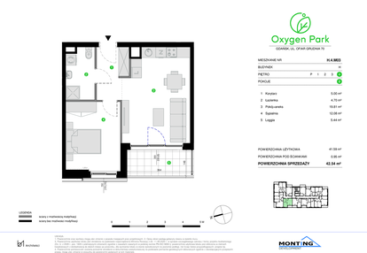 Mieszkanie w inwestycji: Oxygen Park etap III