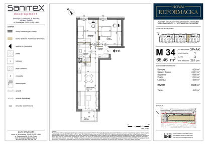 Mieszkanie w inwestycji: Nowa Reformacka
