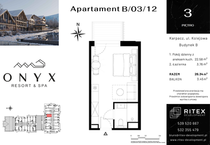 Mieszkanie w inwestycji: Onyx Resort & Spa