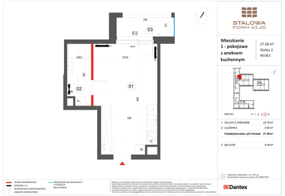 Mieszkanie w inwestycji: Stalowa Form 43.45