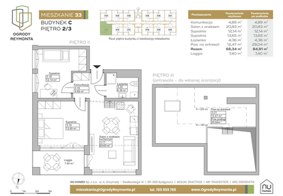 Mieszkanie w inwestycji: Ogrody Reymonta
