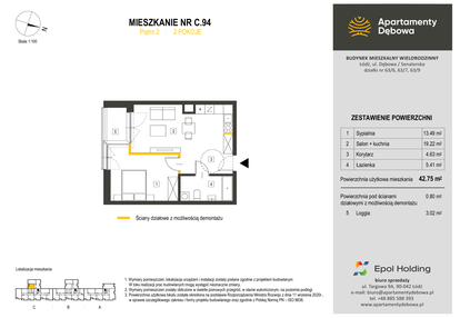 Mieszkanie w inwestycji: Apartamenty Dębowa