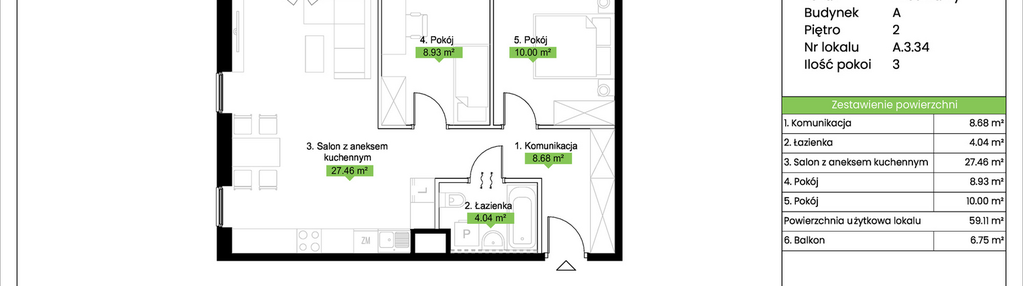 Mieszkanie w inwestycji: JA_SIELSKA V