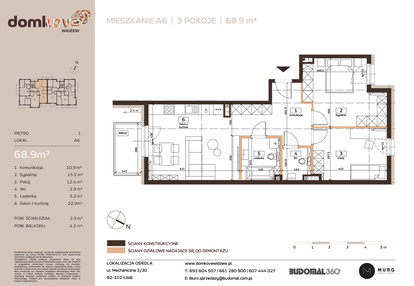 Mieszkanie w inwestycji: Domkove Widzew