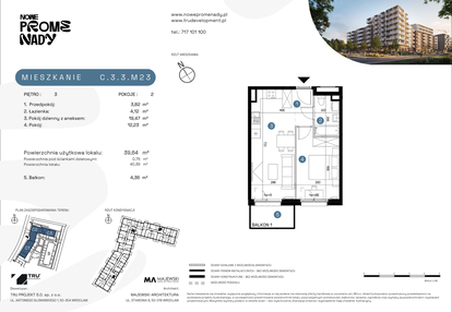 Mieszkanie w inwestycji: Nowe Promenady etap II
