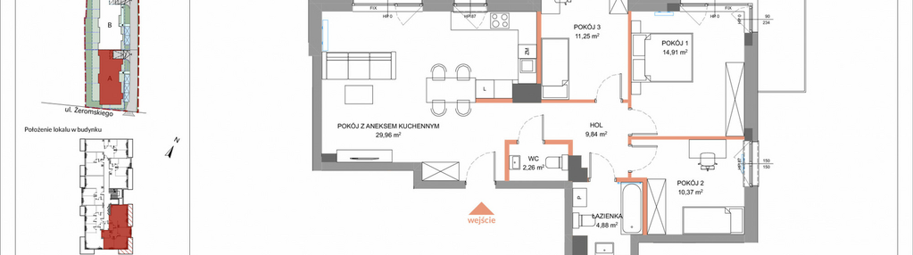 Mieszkanie w inwestycji: Apartamenty Żeromskiego