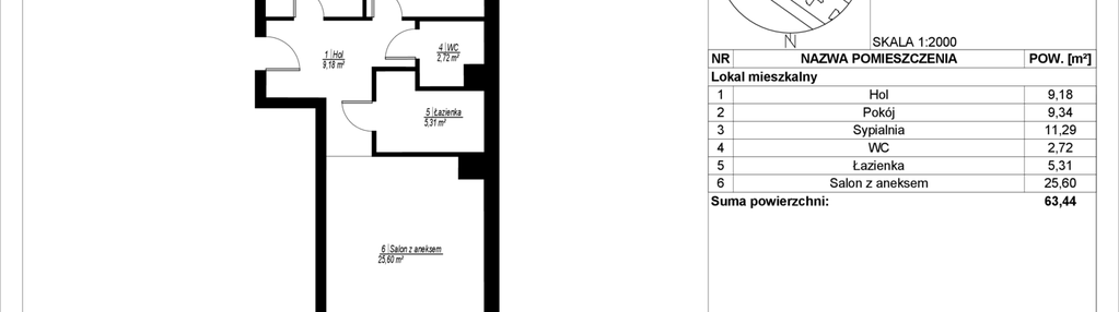 Mieszkanie w inwestycji: Symfonia Ptasia 28