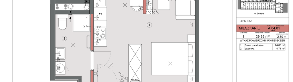 Mieszkanie w inwestycji: Żelazna 54