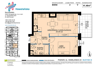 Mieszkanie w inwestycji: Osiedle Hawelańska etap III - bud. B