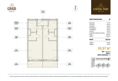 Mieszkanie w inwestycji: Apartamenty Central Park Wrocław