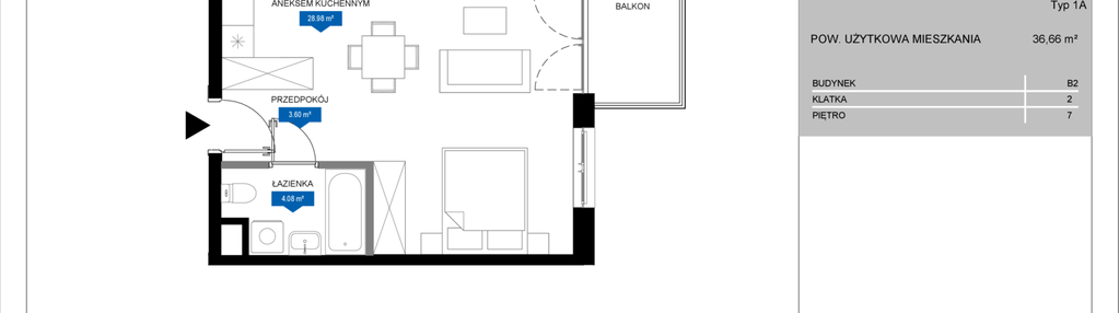 Mieszkanie w inwestycji: Flow - bud. B2 A i bud. B2 B