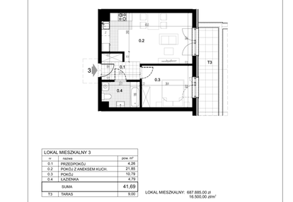 Mieszkanie w inwestycji: Centralna 51C
