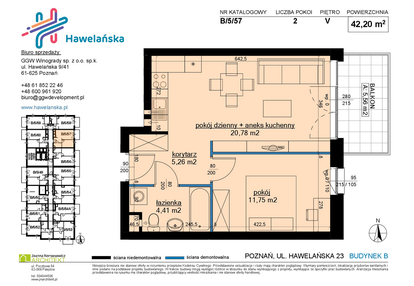 Mieszkanie w inwestycji: Osiedle Hawelańska etap III - bud. B