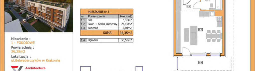 Mieszkanie w inwestycji: Weduta Krakowa