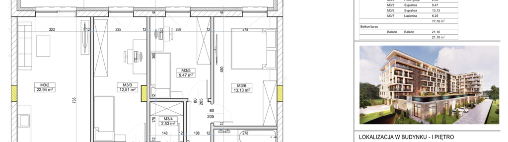 Mieszkanie w inwestycji: Apartamenty Widok Włoszczowa