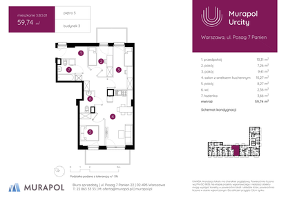 Mieszkanie w inwestycji: Murapol Urcity
