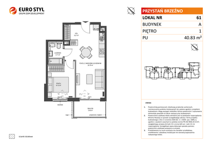 Mieszkanie w inwestycji: Przystań Brzeźno
