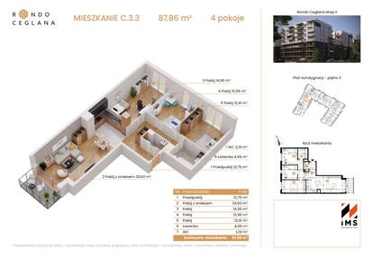 Mieszkanie w inwestycji: Rondo Ceglana etap II