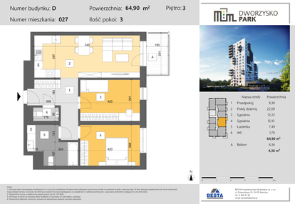 Mieszkanie w inwestycji: Dworzysko Park - Etap III