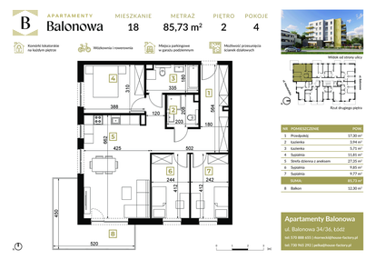 Mieszkanie w inwestycji: Apartamenty Balonowa