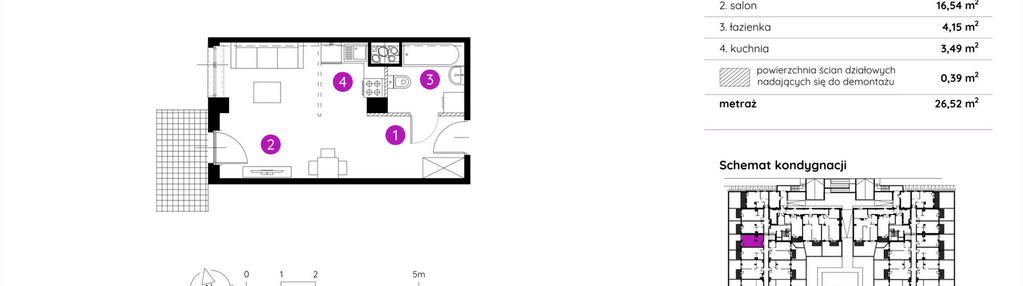 Mieszkanie w inwestycji: Murapol Apartamenty na Wzgórzu - bud. 4 i 5