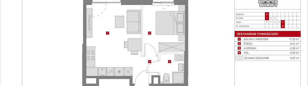 Mieszkanie w inwestycji: Dzielnica Mieszkaniowa Metro Zachód - etap 8.2