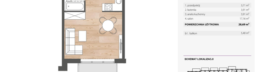 Mieszkanie w inwestycji: Wyspa Solna Etap III, budynek B