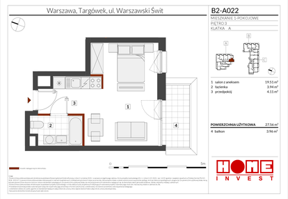 Mieszkanie w inwestycji: Warszawski Świt etap IX