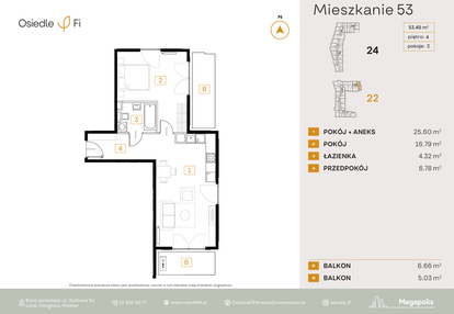 Mieszkanie w inwestycji: Osiedle Fi bud. 22, 24