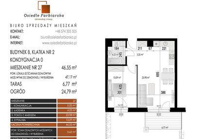 Mieszkanie w inwestycji: Osiedle Farbiarska II