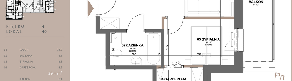 Mieszkanie w inwestycji: BETWEEN