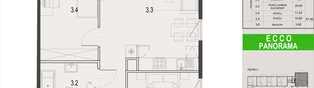 Mieszkanie w inwestycji: Ecco Panorama