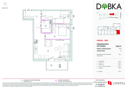 Mieszkanie w inwestycji: Dobka