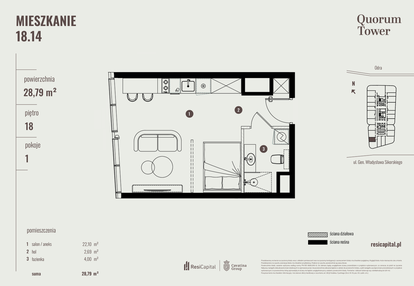 Mieszkanie w inwestycji: Quorum Tower