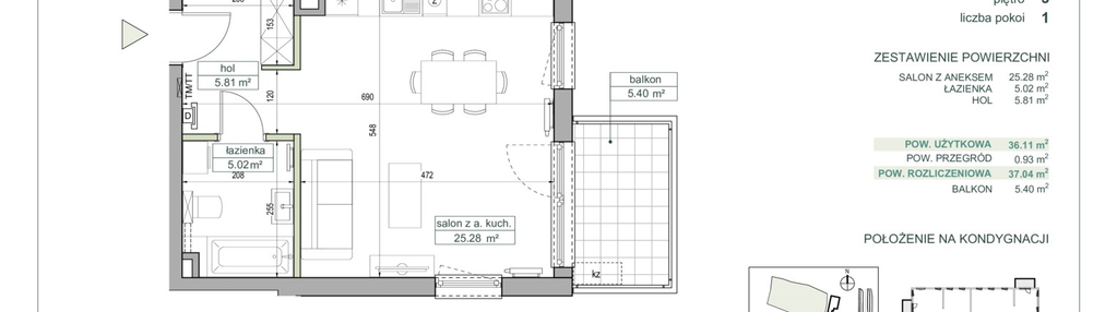 Mieszkanie w inwestycji: Villa Jaśkowa Dolina etap II