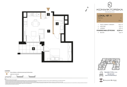 Mieszkanie w inwestycji: Konwiktorska Residence