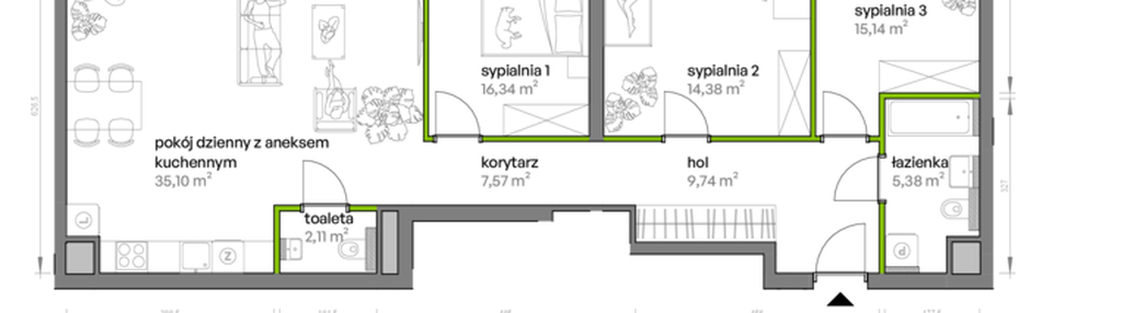 Mieszkanie w inwestycji: Ptasia Vita