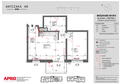 Mieszkanie w inwestycji: Antczaka 46